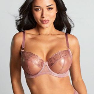 Rosa Balconette Bra - Rose Gold