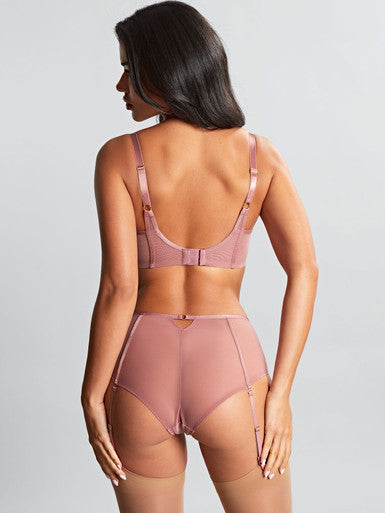 Rosa Suspender Brief - Rose Gold