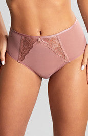 Rosa Suspender Brief - Rose Gold