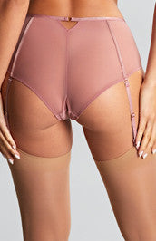 Rosa Suspender Brief - Rose Gold