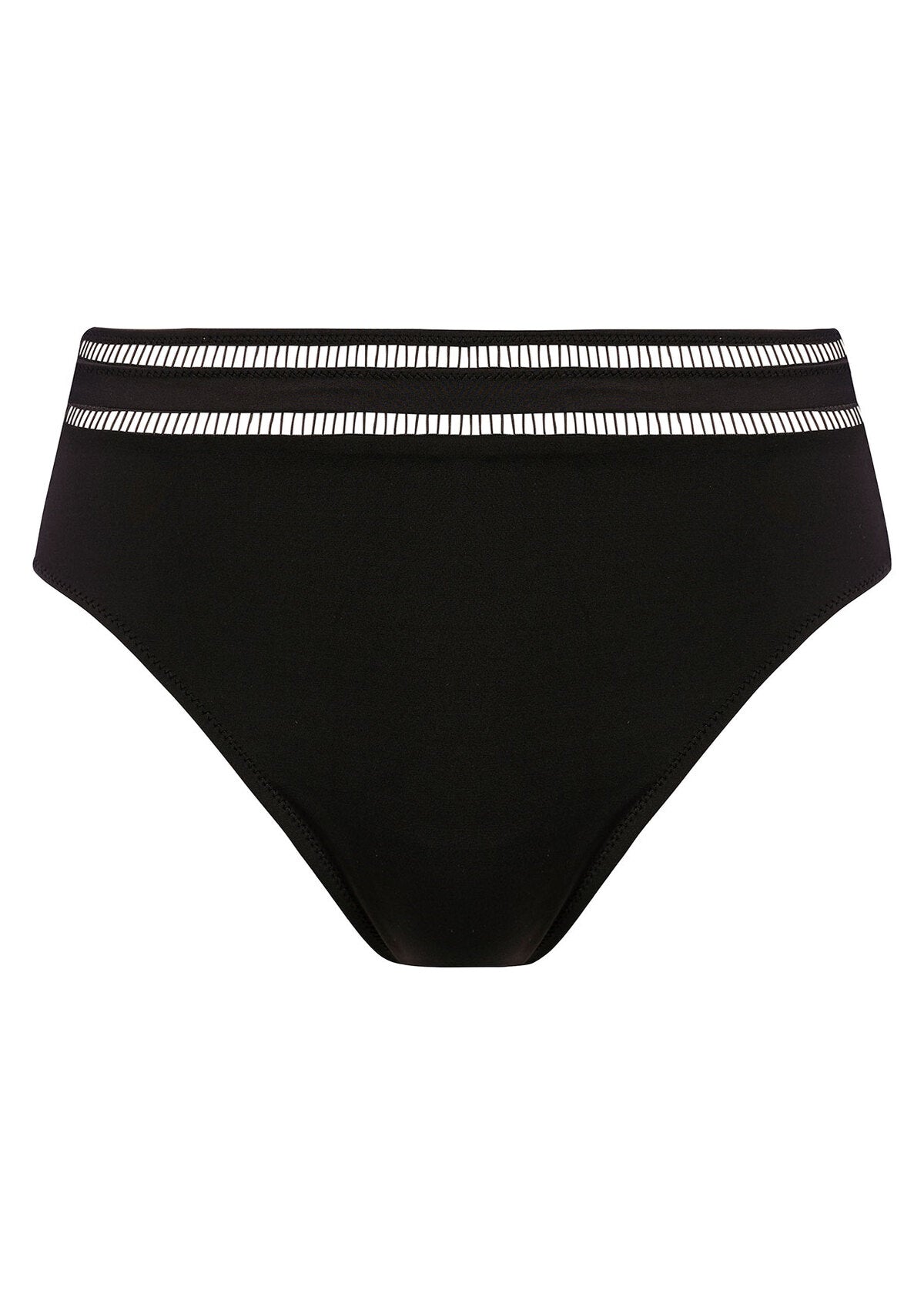 East Hampton High Waist Bikini Bottom - Black
