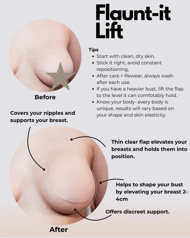 Flaunt-It Lift – Invisible Breast Lift Covers