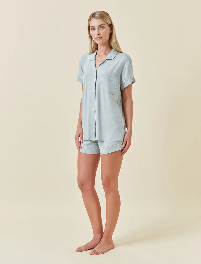 Kate Modal Soft Boxer PJ Set - Sage