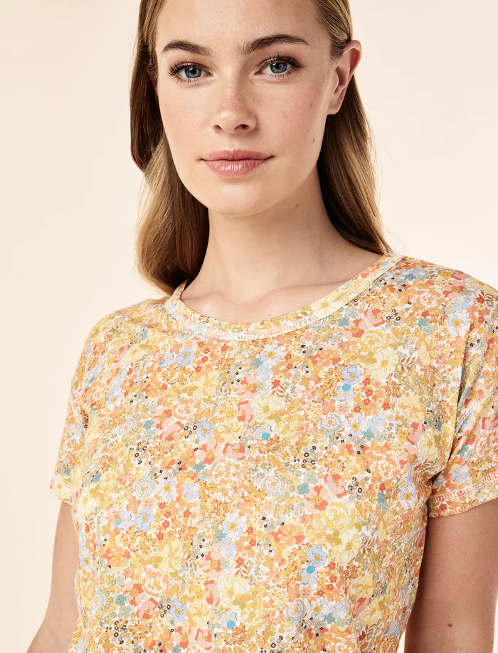 Carly Floral Organic Knit Boxer PJ Set