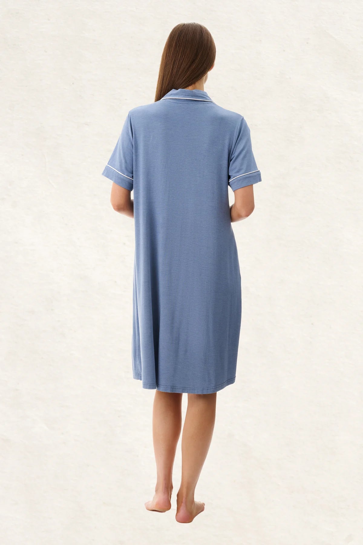 Short Sleeve Sleepshirt - Dusk Marle