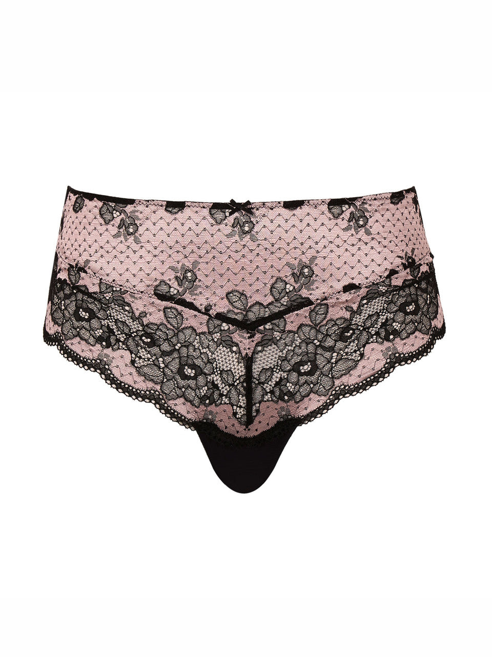 Clara Deep Brief - Black/Pink