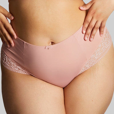 Roxie High Waist Brief - Misty Rose