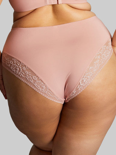 Roxie High Waist Brief - Misty Rose
