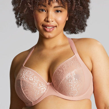 Roxie Underwire Plunge Bra - Misty Rose
