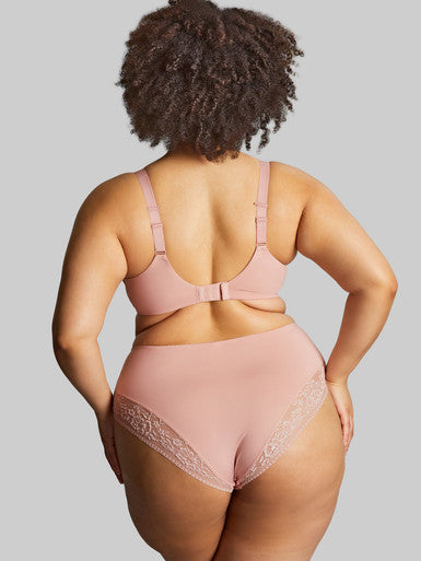 Roxie High Waist Brief - Misty Rose