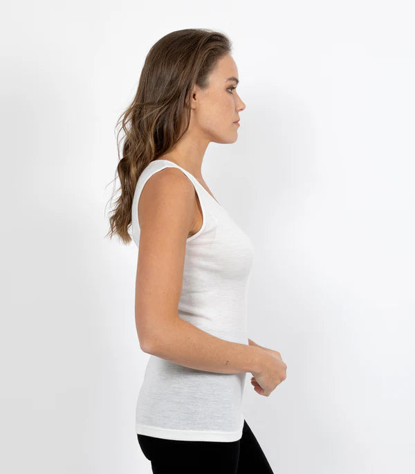 Pure Merino Wool Vest - Ivory