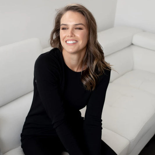 Pure Merino 200gsm Wool Thermal Top - Black