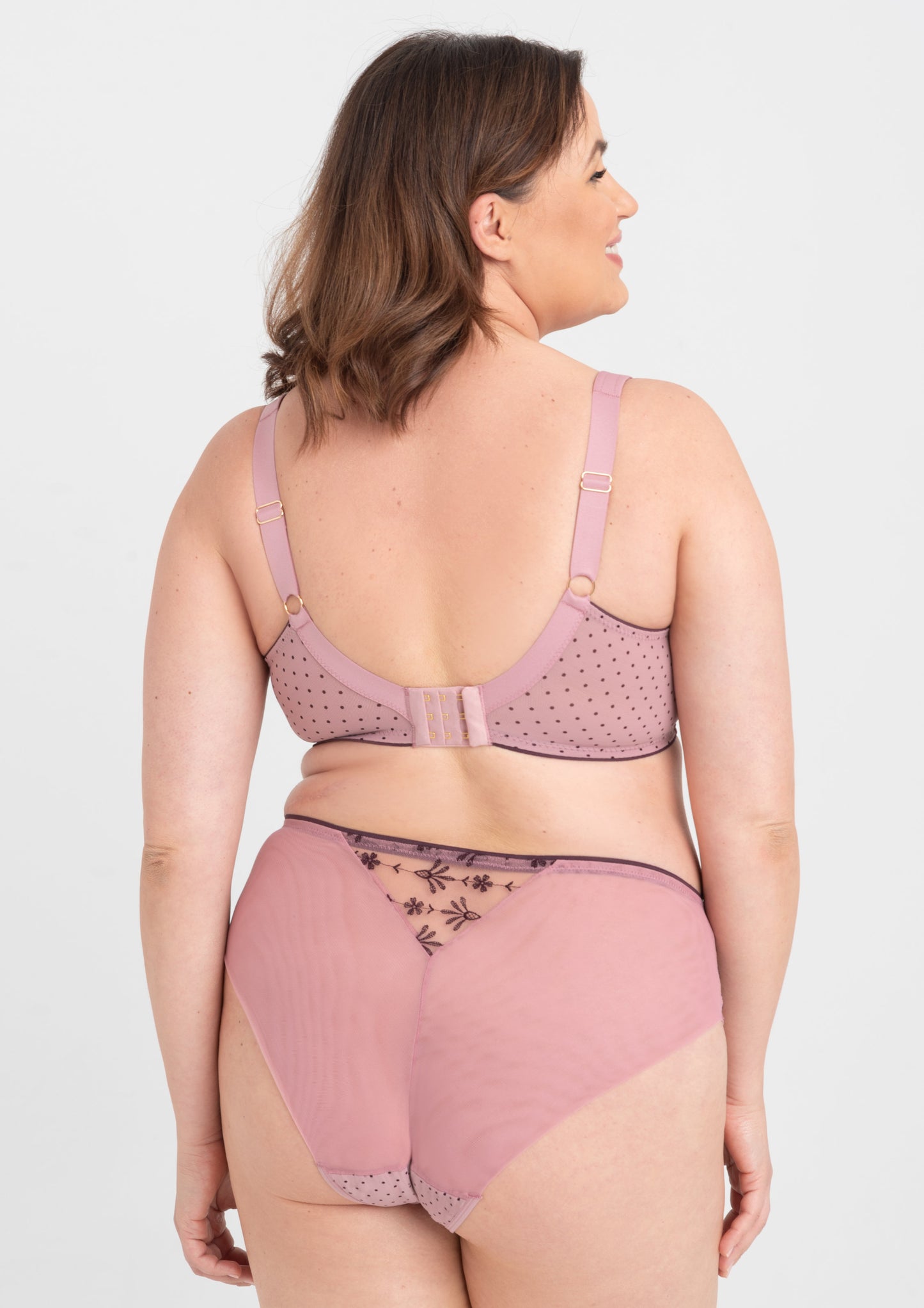 Carmen Tulle Embroidery Classic Brief - Heather