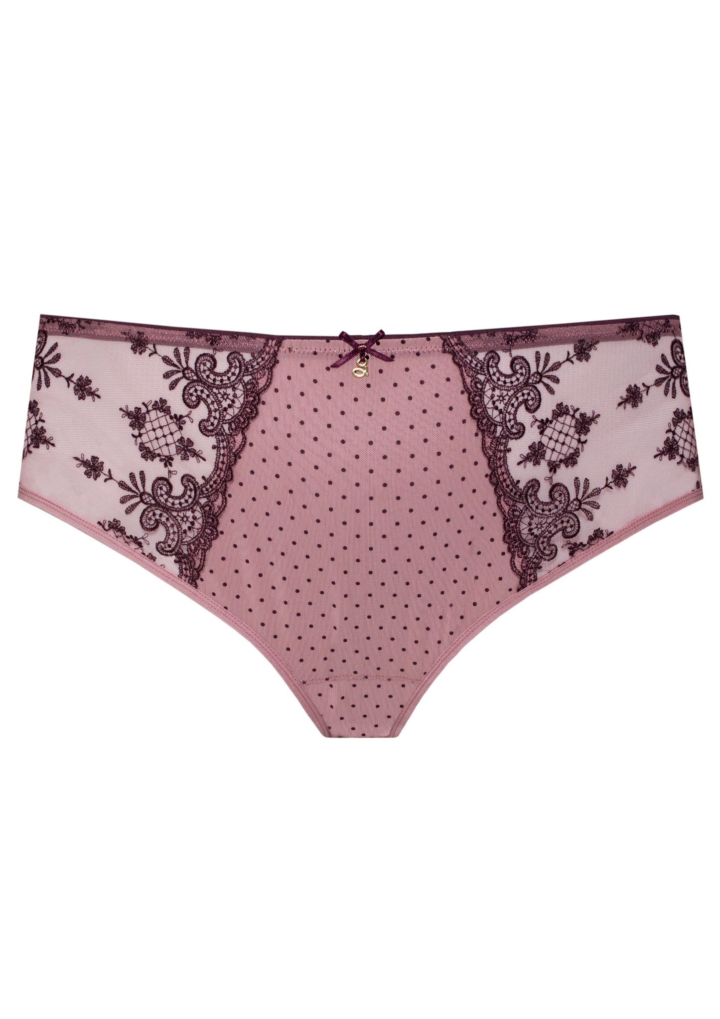 Carmen Tulle Embroidery Classic Brief - Heather