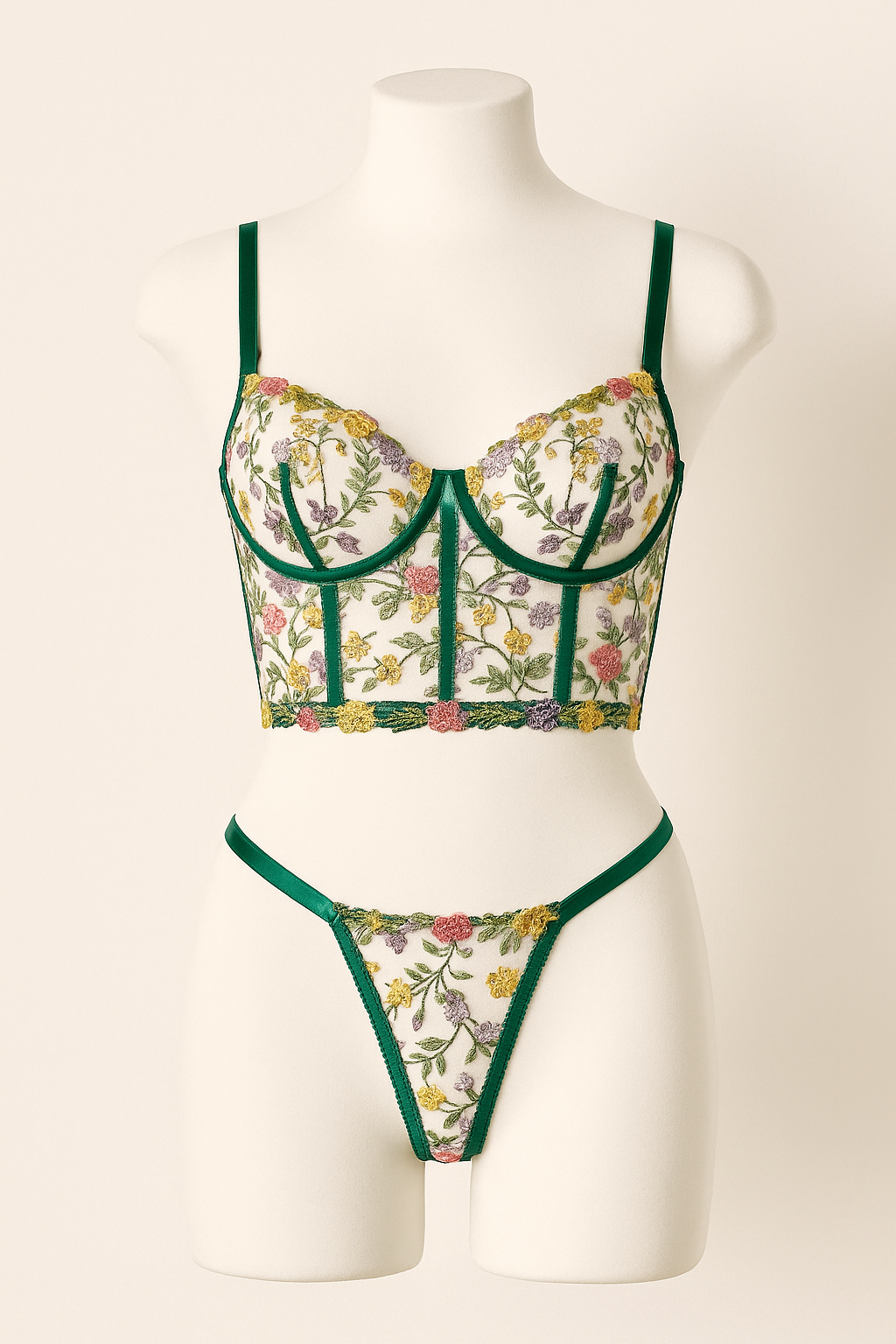The Jardin Set - Emerald Floral