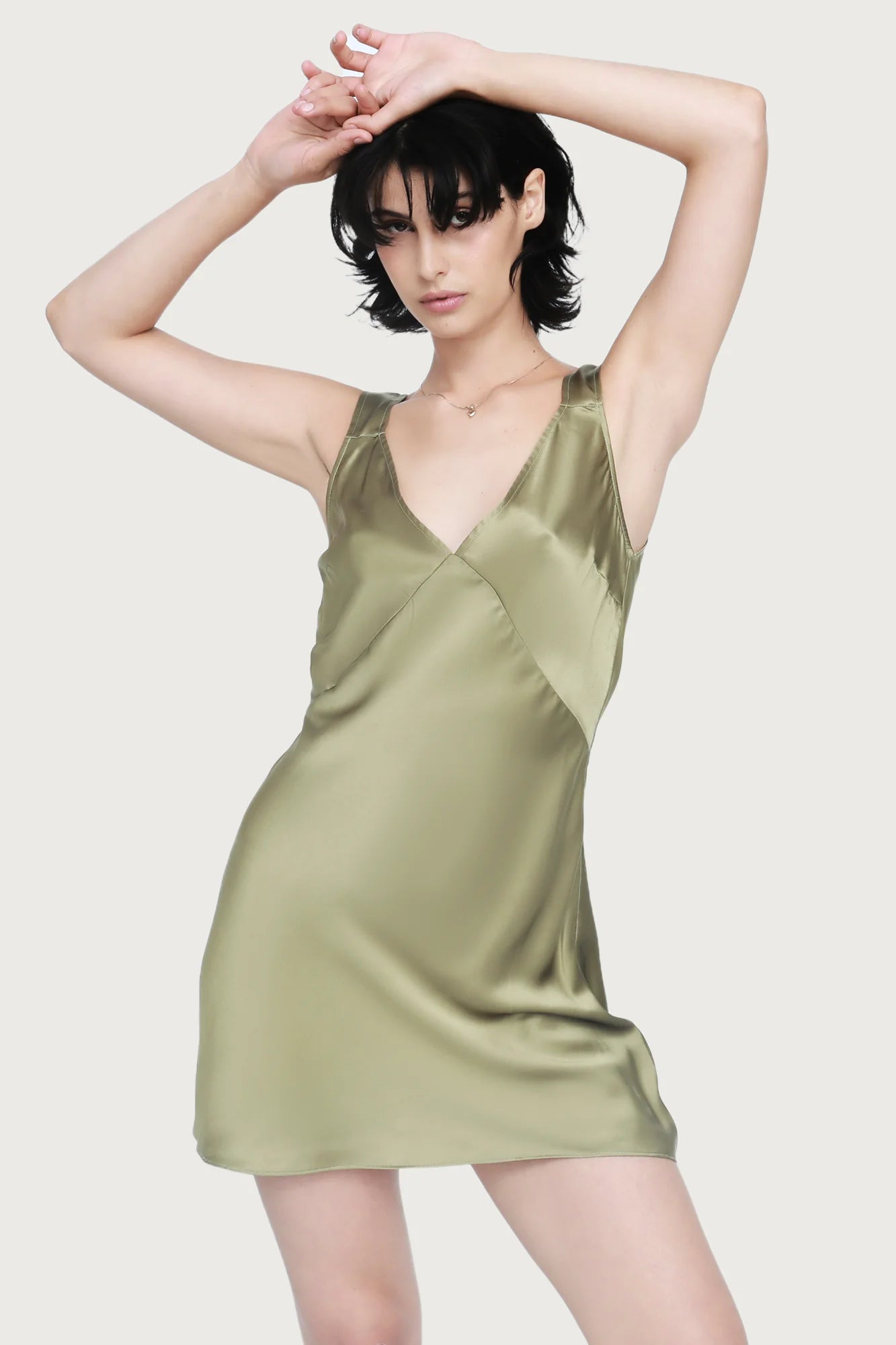 Day to Night Mini Slip - Khaki