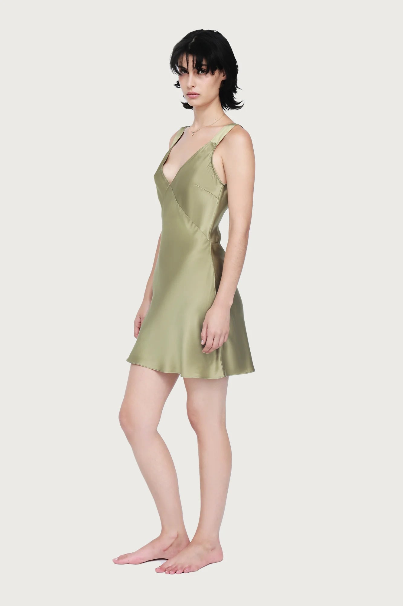 Day to Night Mini Slip - Khaki