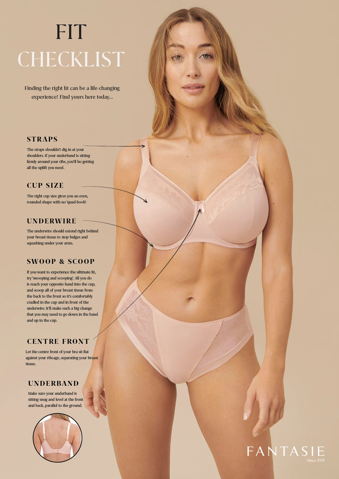 Illusion UW Side Support Bra - Blush