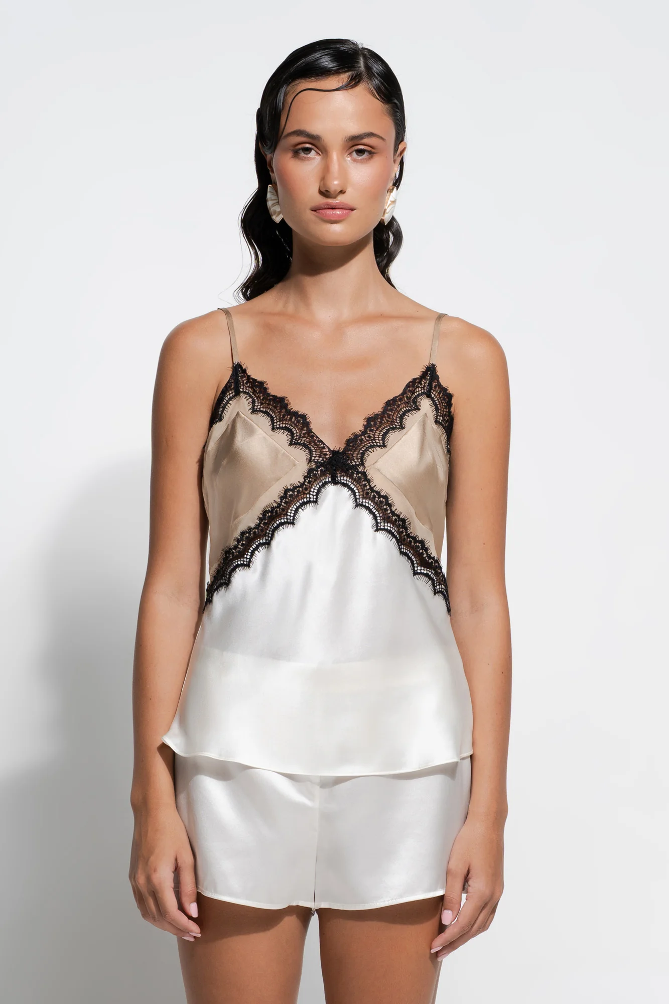 Billie Cami - Gold/Cream