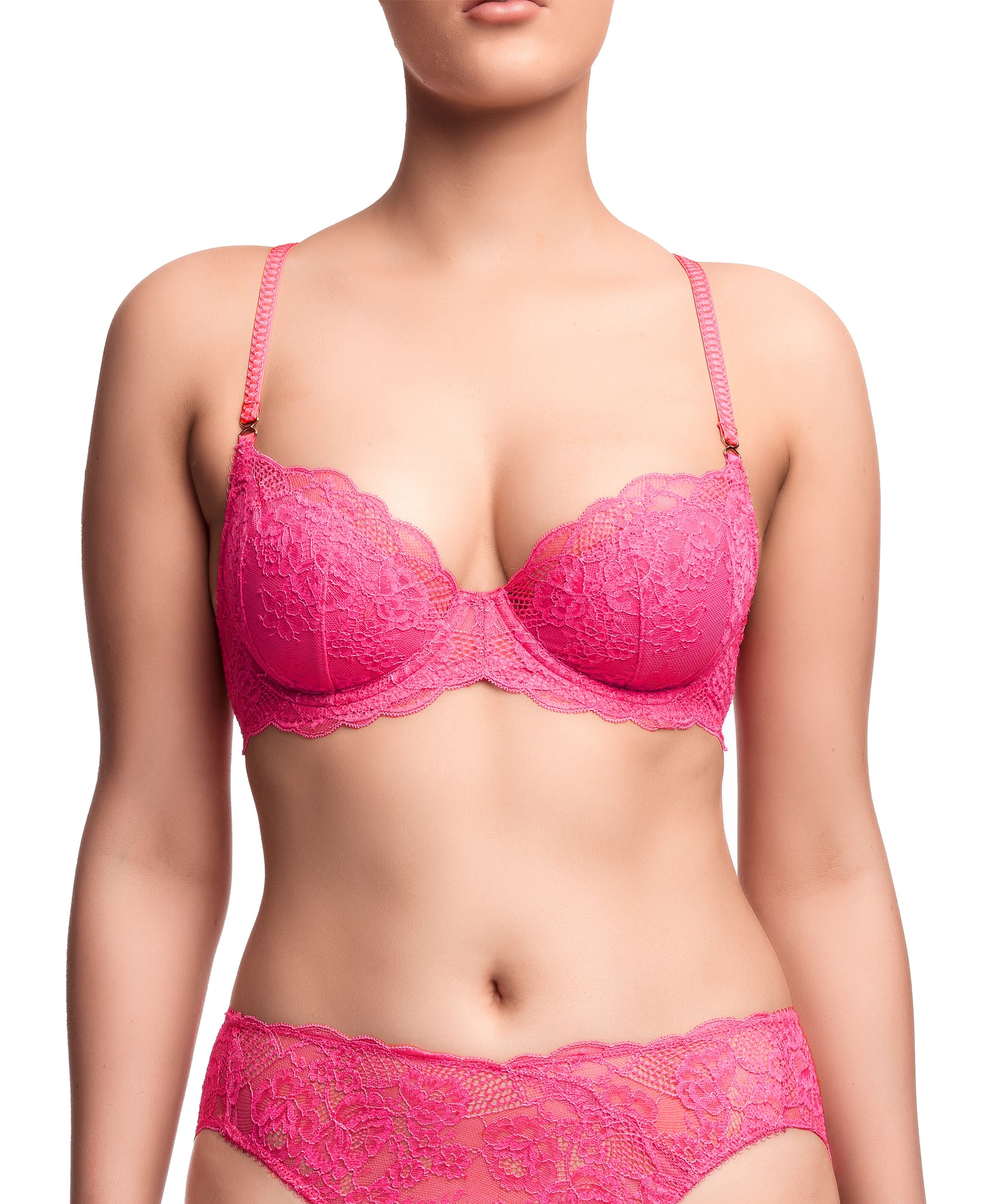 Isabella Hi Cut Brief - Fandango Pink