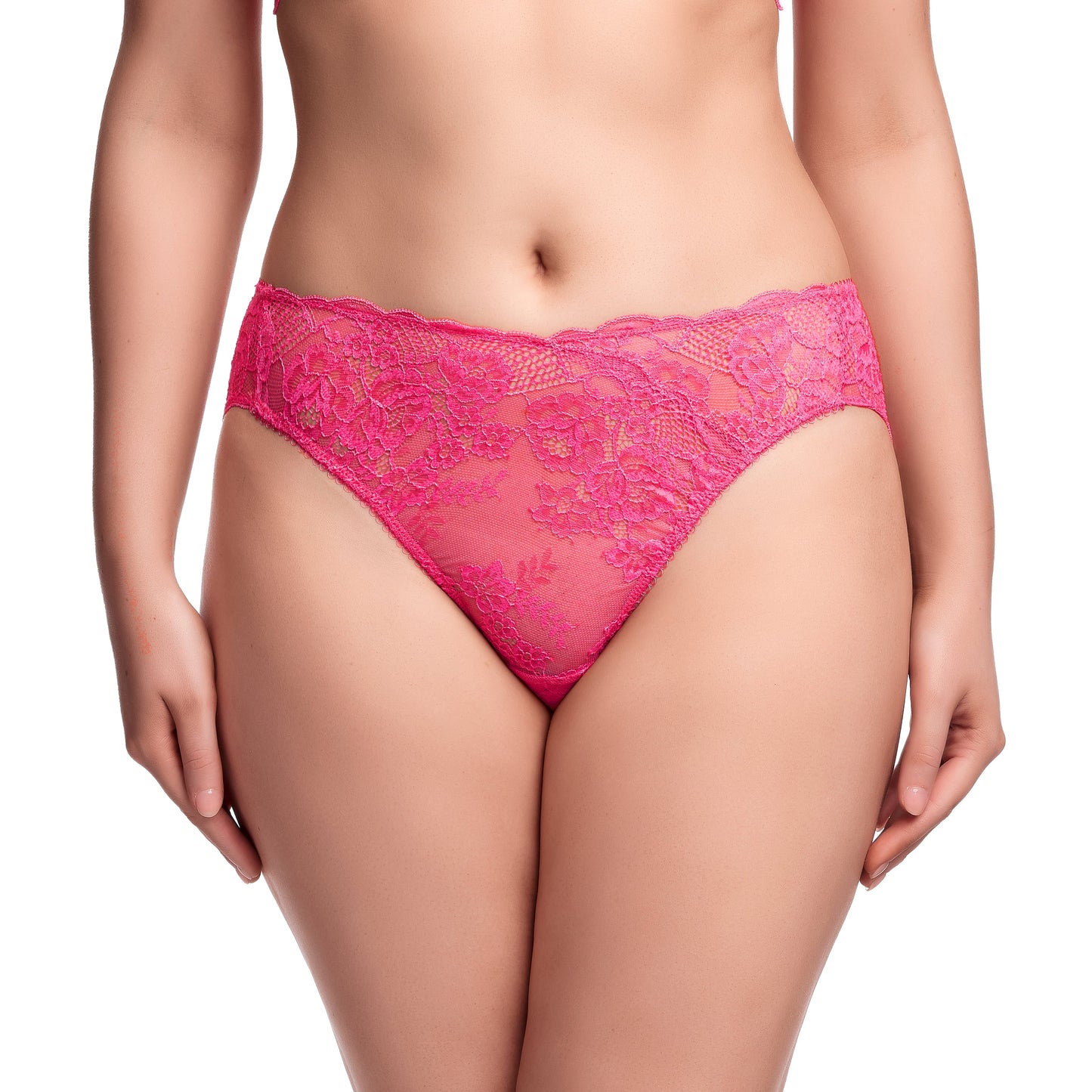 Isabella Hi Cut Brief - Fandango Pink