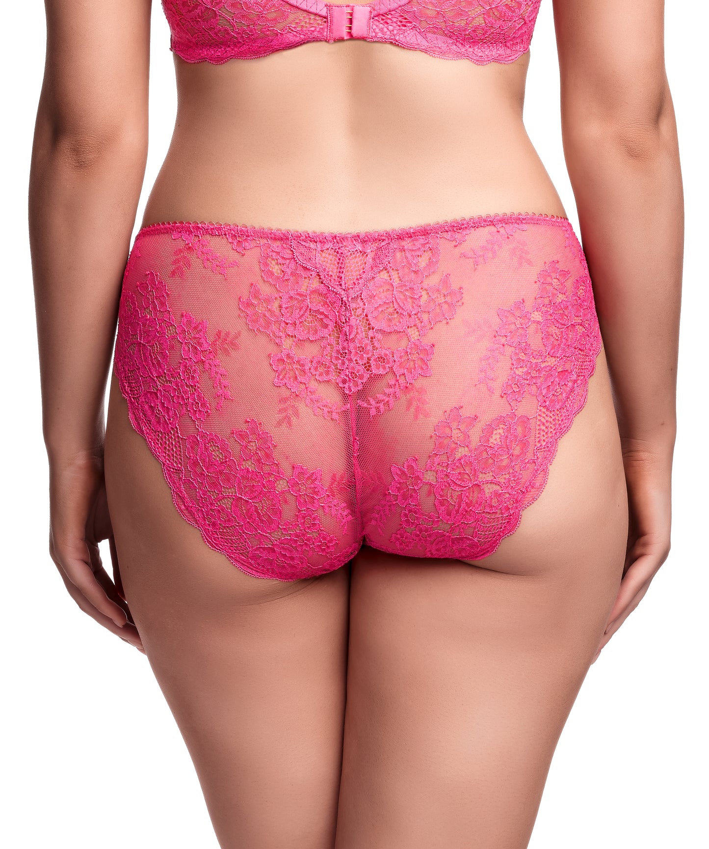 Isabella Hi Cut Brief - Fandango Pink