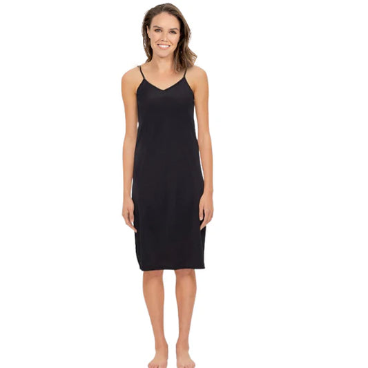 Smooth Longline Slip - Black