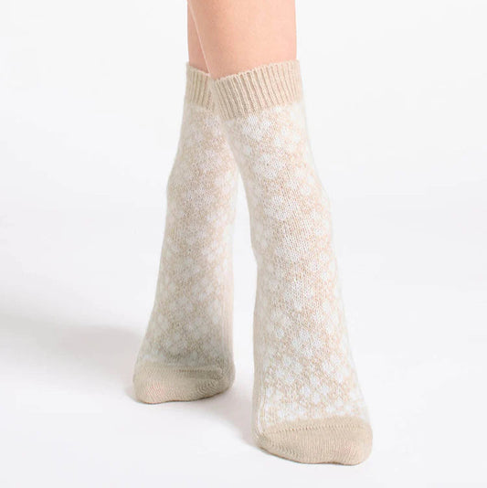 Leona Diamond Crew Socks