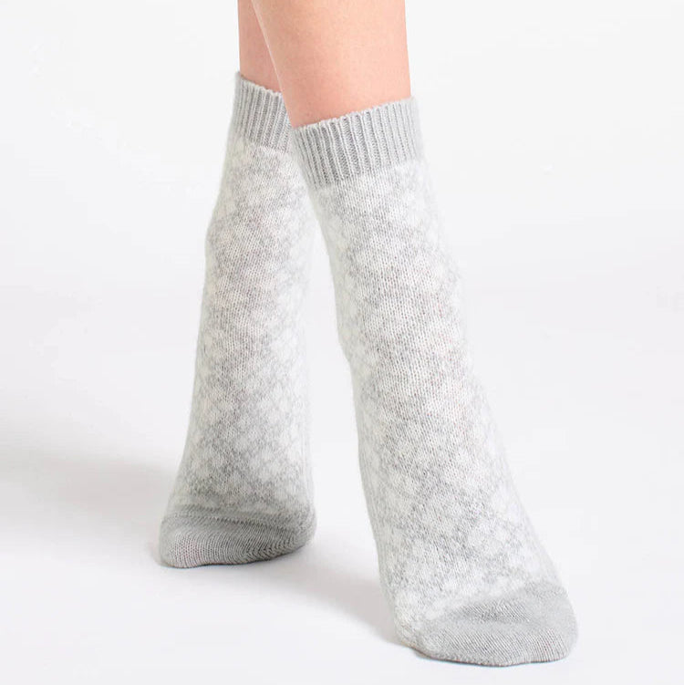 Leona Diamond Crew Socks