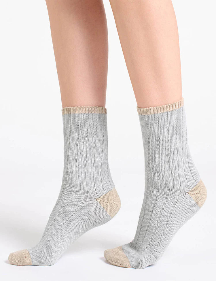 Serena Rib Crew Socks