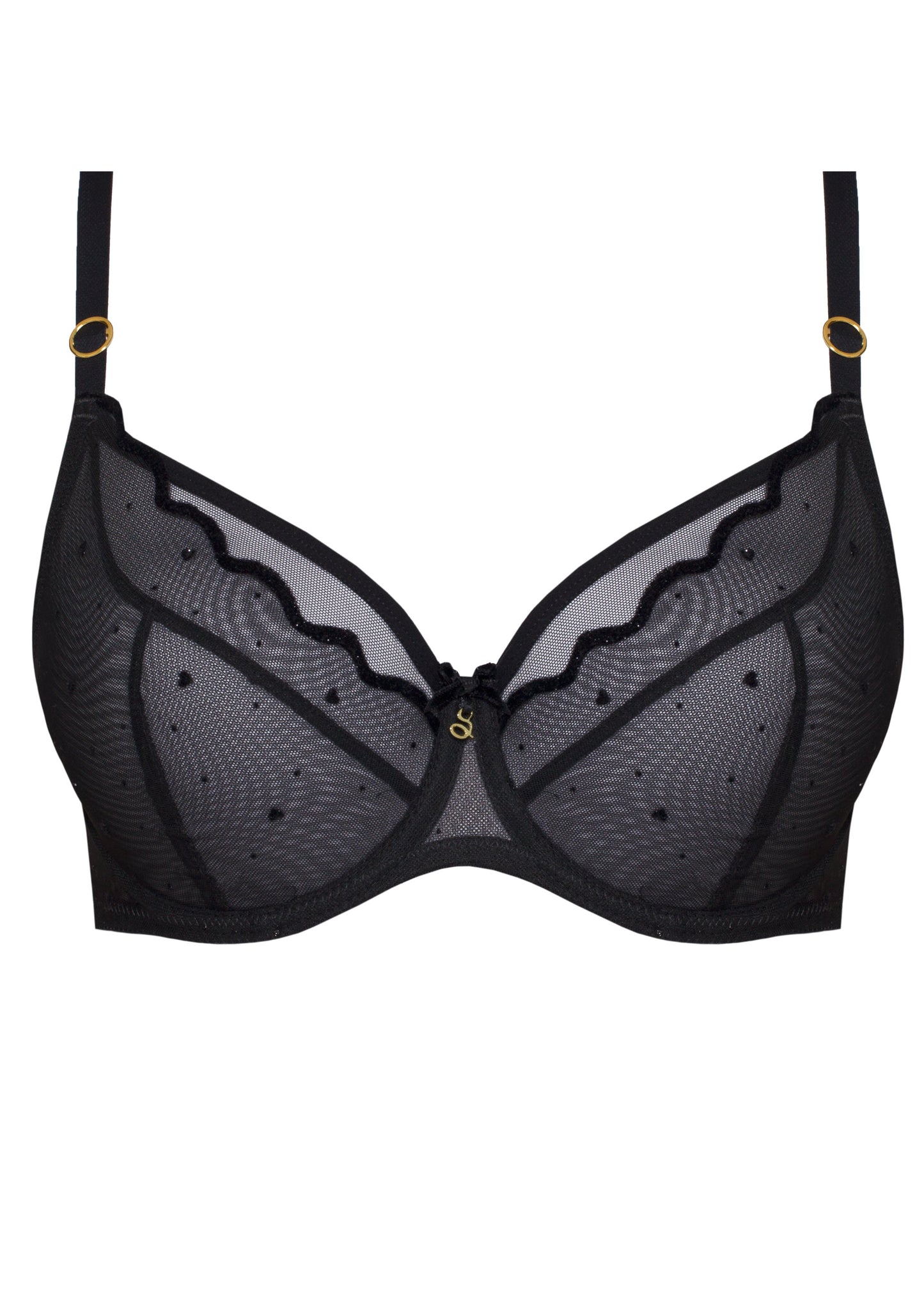 Melania UW Balcony Bra - Black
