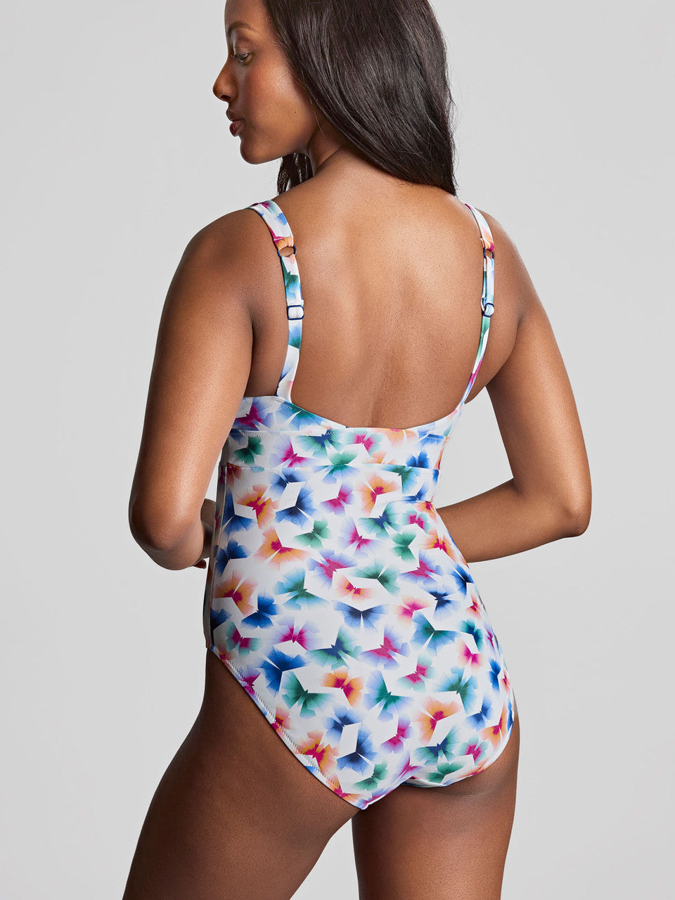 Taylor Plunge Swimsuit - Flutter Print