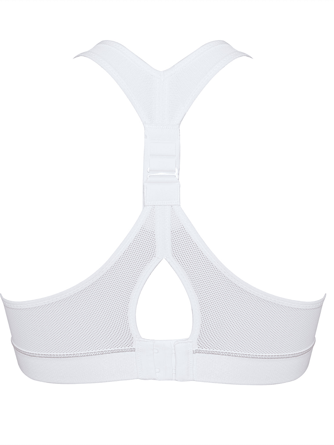 Impact Free Adjustable Fit Sports Bra - White