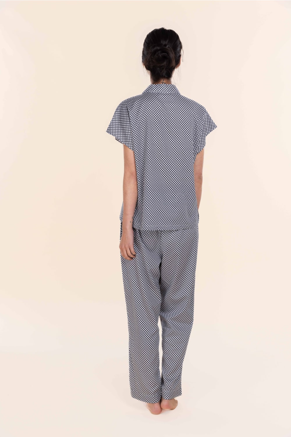Marlie Cotton PJ Set - Navy