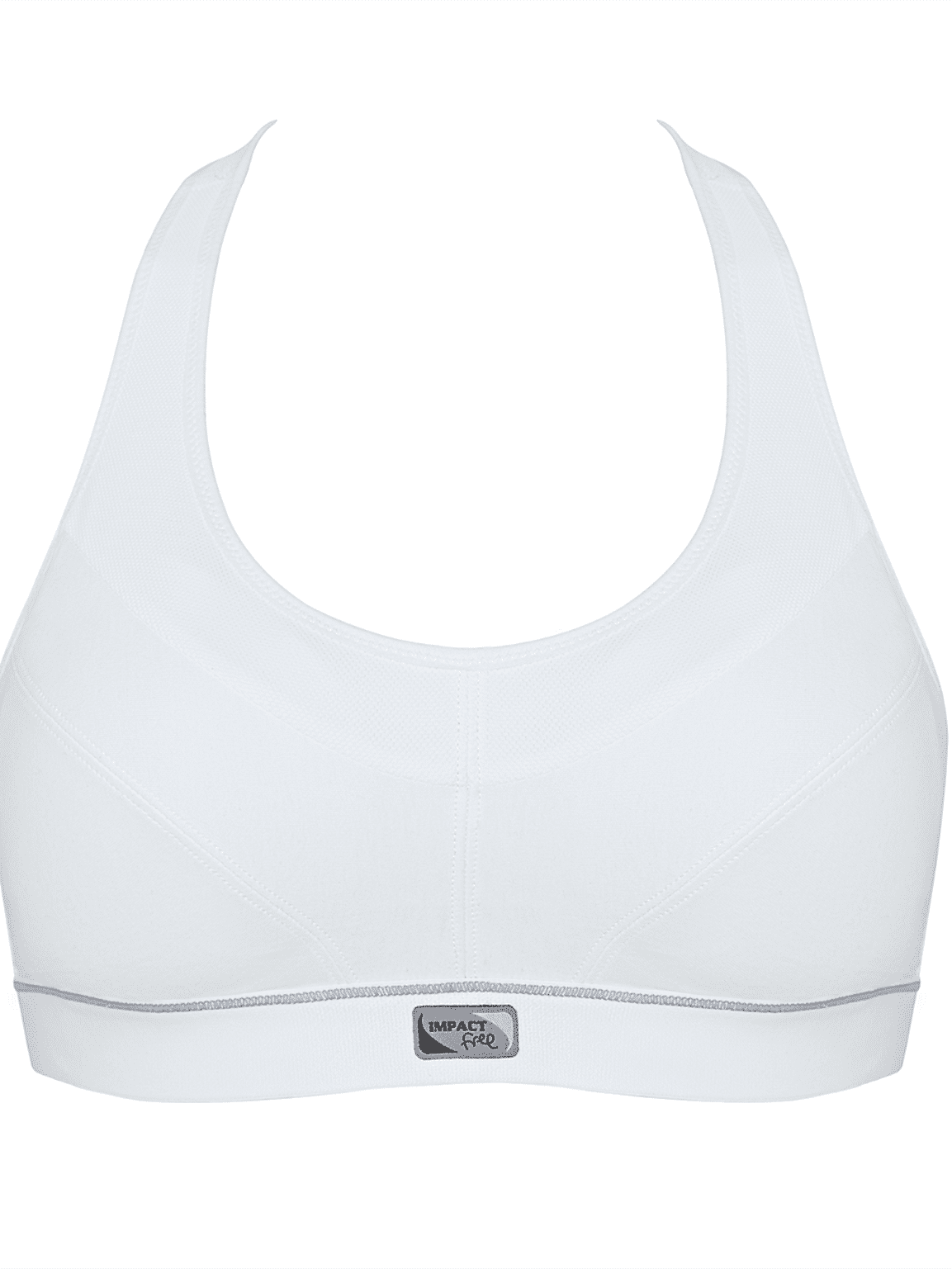 Impact Free Adjustable Fit Sports Bra - White