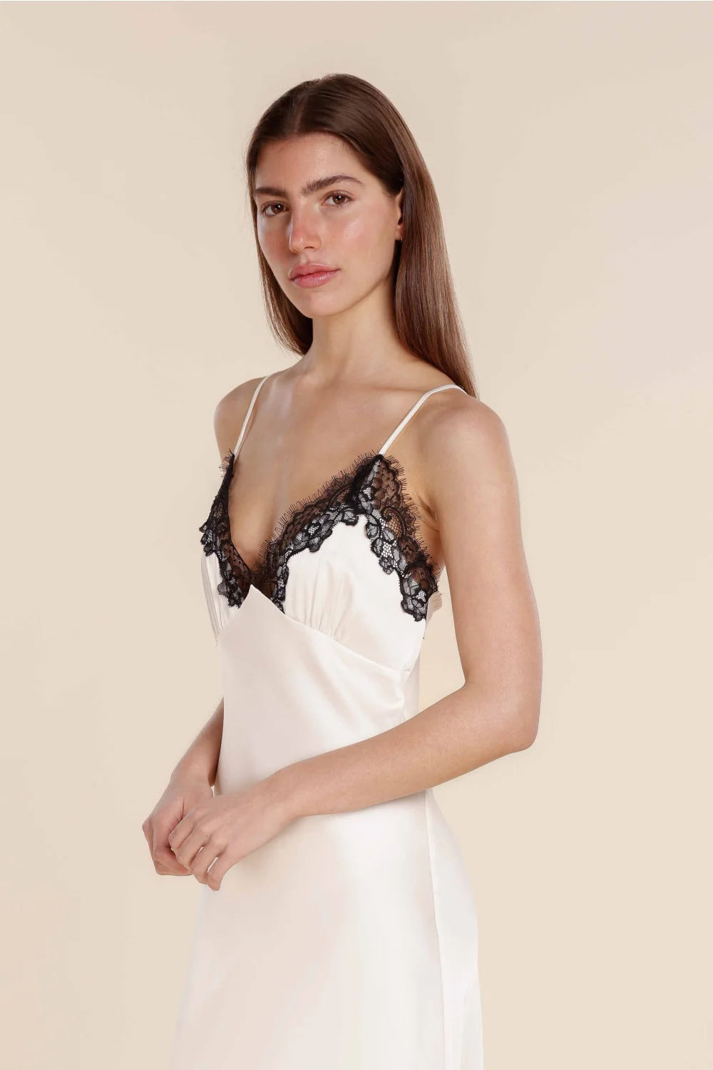 Long Lace Slip - Magnolia Ivory