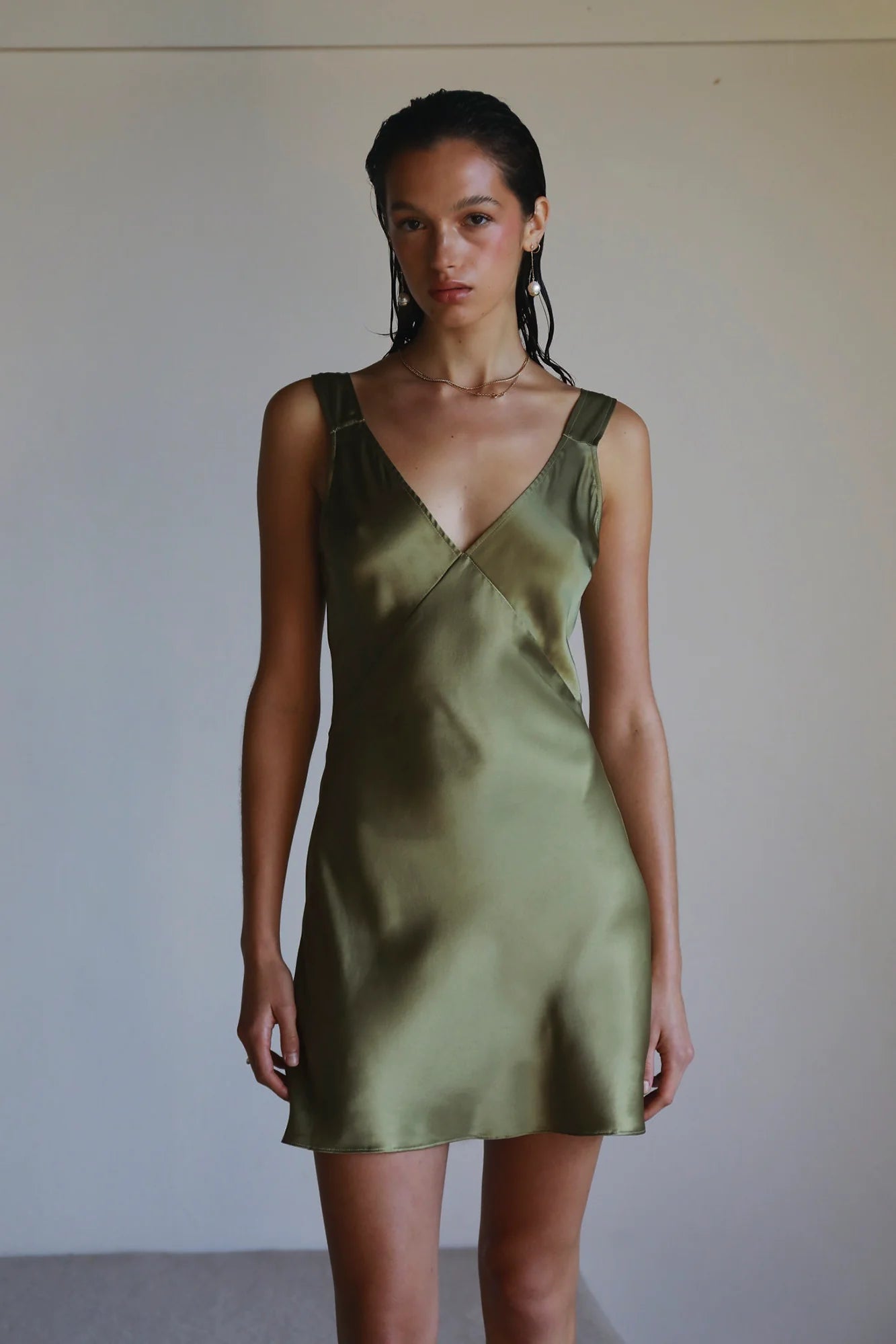 Day to Night Mini Slip - Khaki