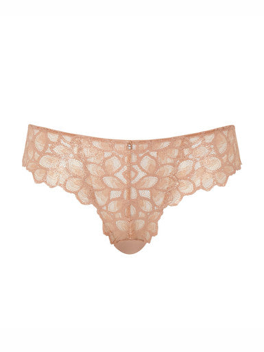 Allure Brazilian Brief - Champagne Gold