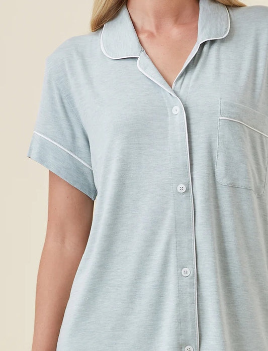 Kate Modal Soft Boxer PJ Set - Sage