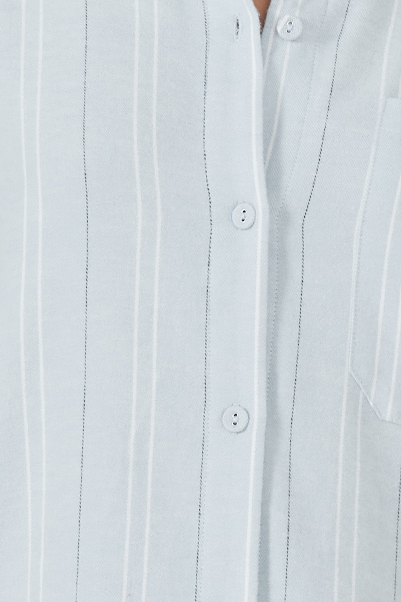 Amelie Brushed Cotton PJ Set - Blue Stripe