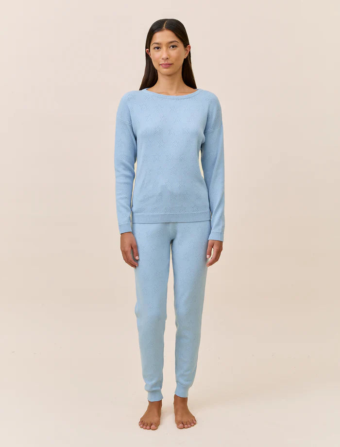 Cosy Pointelle Long Sleeve Top & Jogger PJ Set