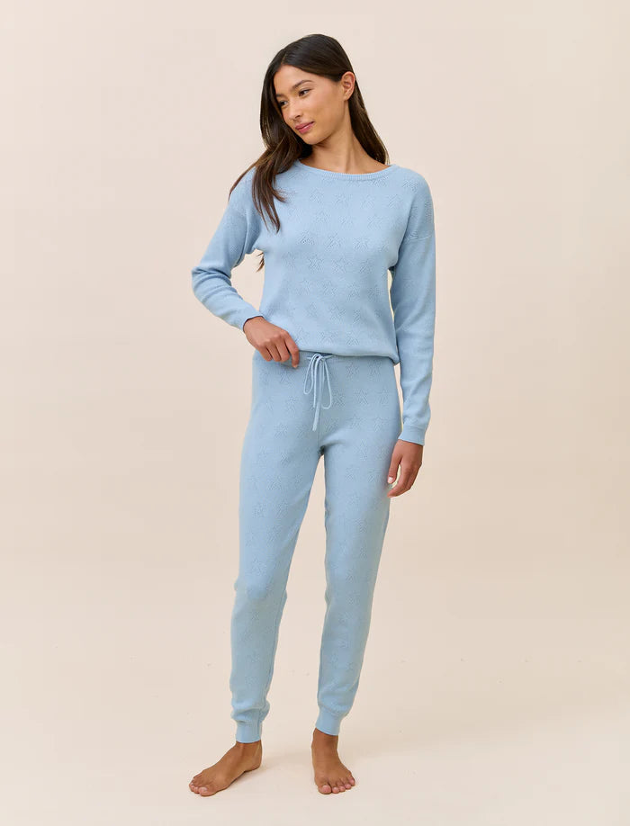 Cosy Pointelle Long Sleeve Top & Jogger PJ Set