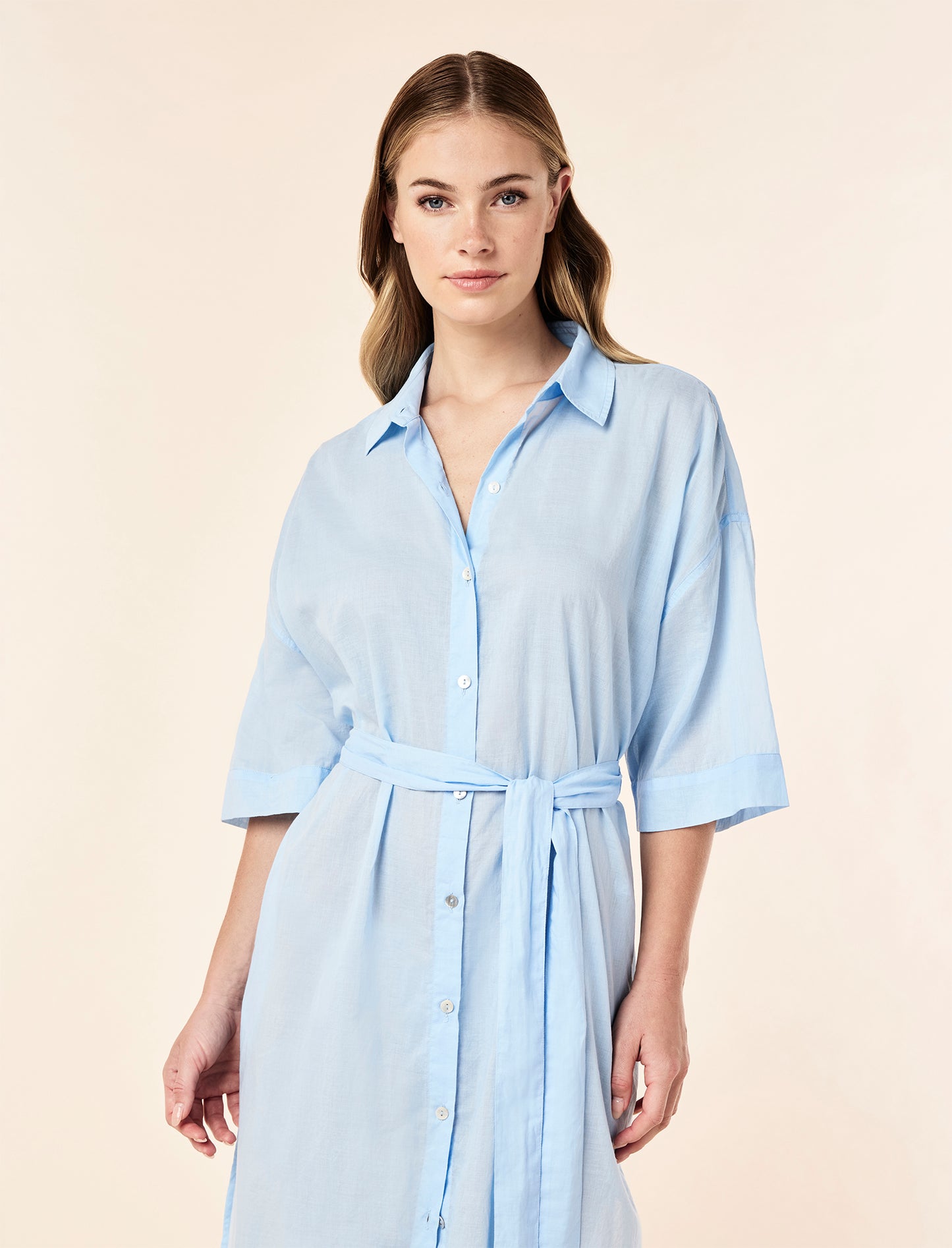Nicola Relaxed Maxi Nightshirt - Clear Sky
