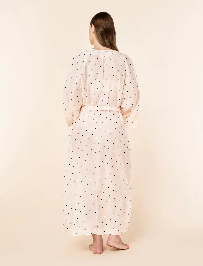 Maxi Kimono Robe - Rosewater Hearts