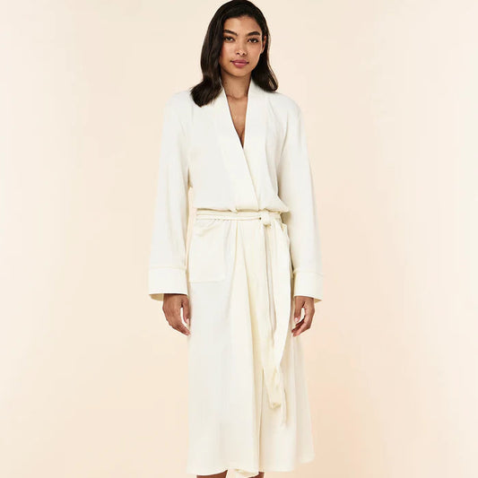 Claire Soft Cotton Waffle Robe