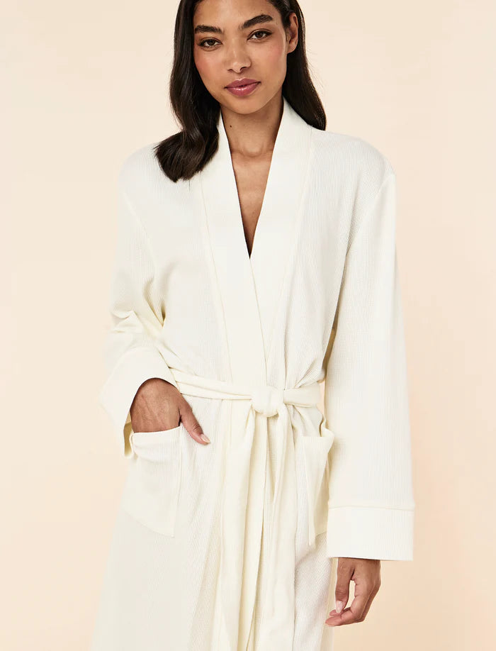 Claire Soft Cotton Waffle Robe