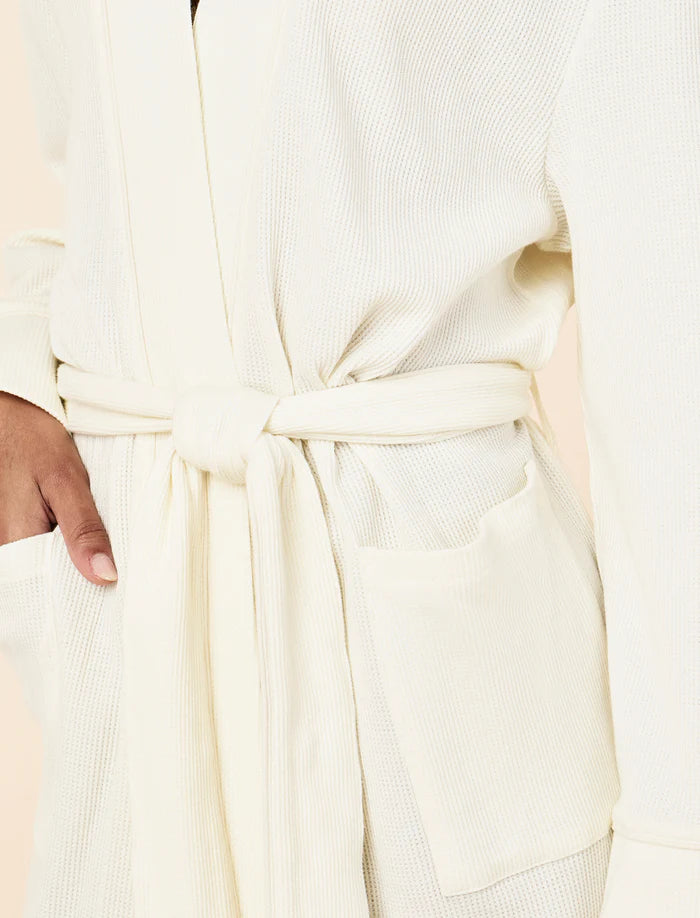 Claire Soft Cotton Waffle Robe