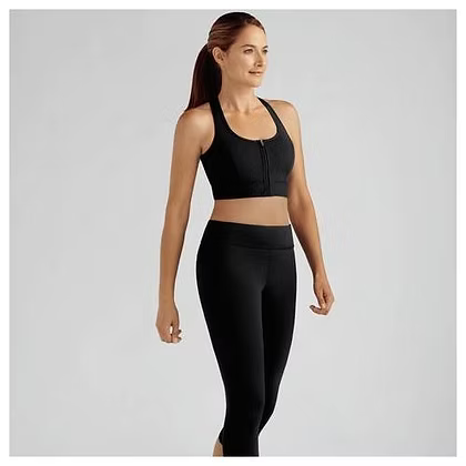 Gloria Zip Front Sports Bra