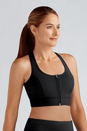 Gloria Zip Front Sports Bra