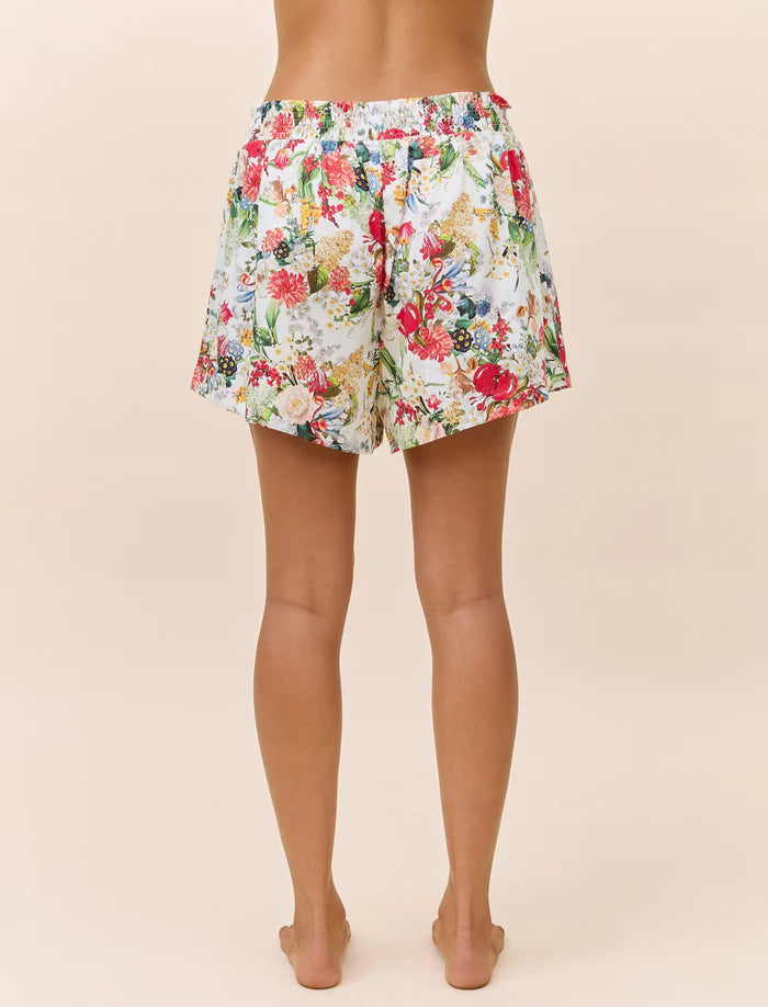 Holly Boxer & Singlet PJ Set - Red/White Floral